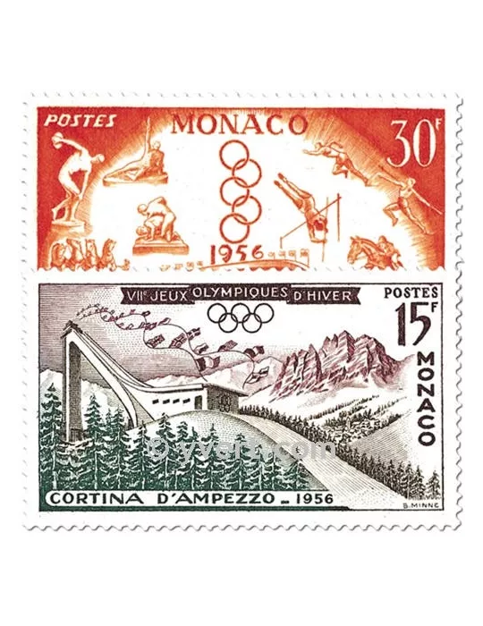 n° 442/443 - Timbre Monaco Poste