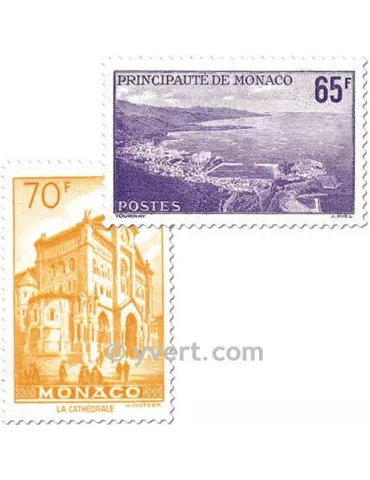 n° 487/488 - Timbre Monaco Poste 2