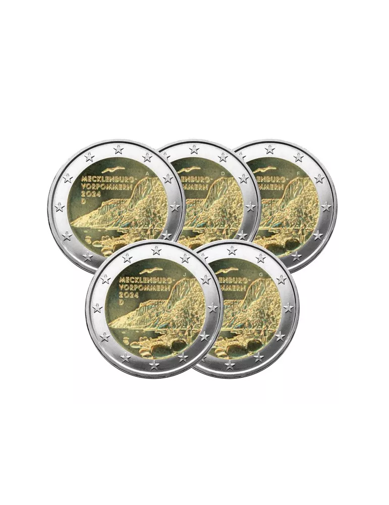 2 EURO COMMEMORATIVE 2024 : ALLEMAGNE (Présidence de Mecklembourg au Bundesrat) - 5 ateliers