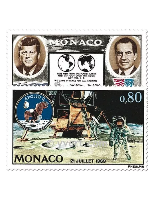 n° 829/830 - Timbre Monaco Poste