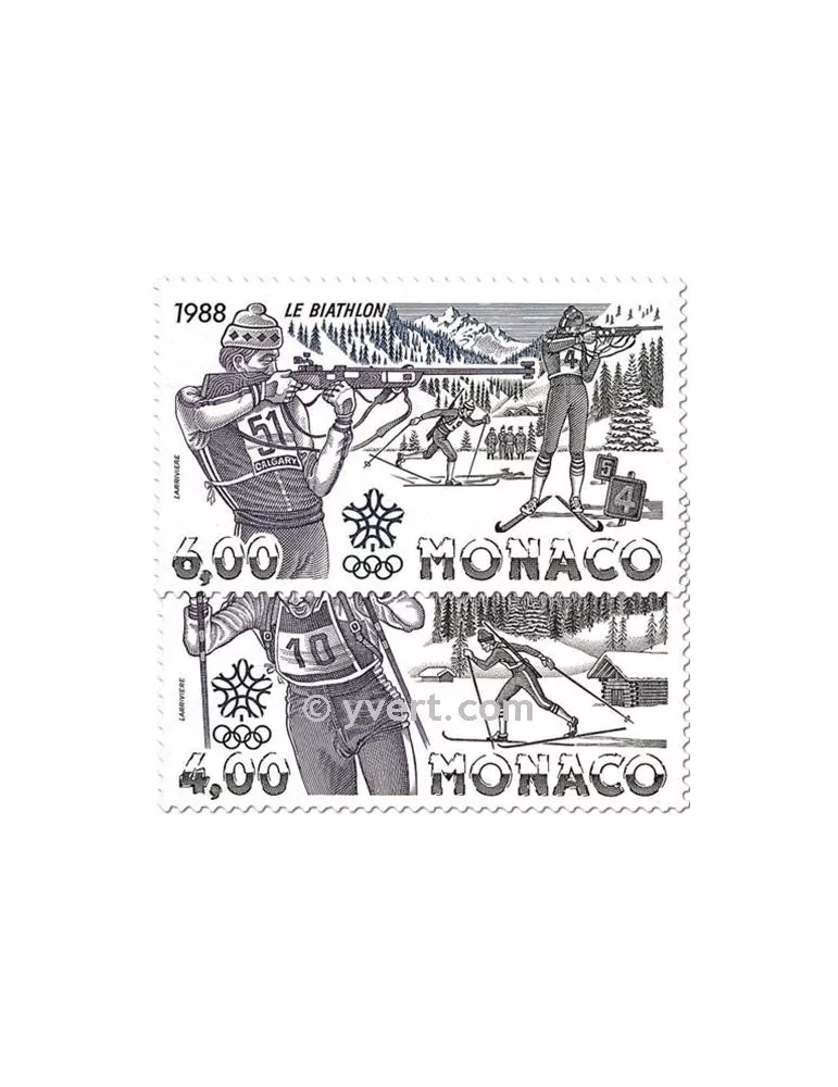 n° 1621/1622 (BF 40) - Timbre Monaco Poste