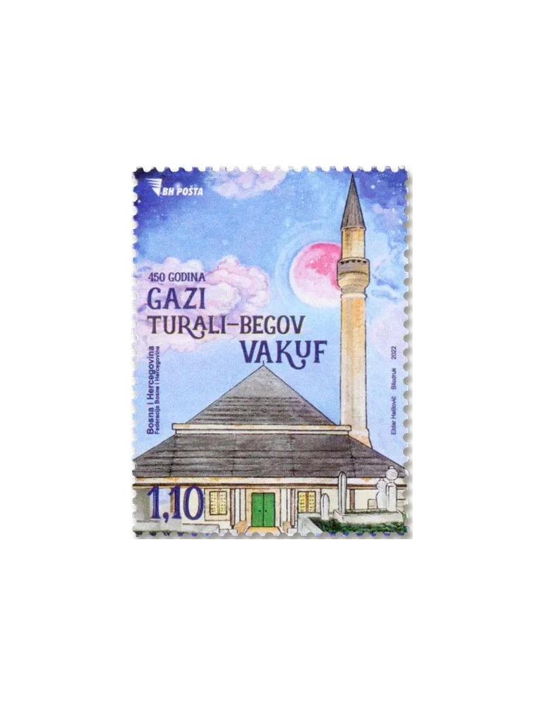 n° 883 - Timbre BOSNIE-HERZEGOVINE Poste