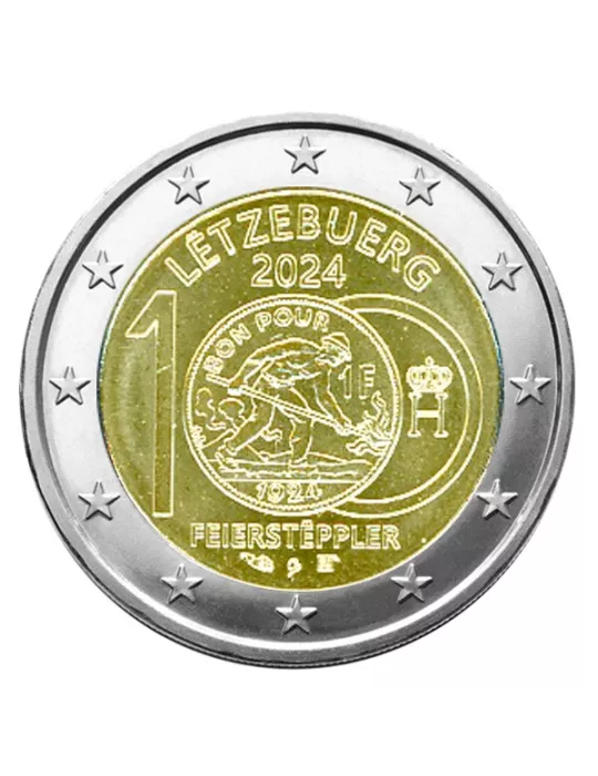 2 EURO COMMEMORATIVE 2024 : LUXEMBOURG (100 ans des Francs Luxembourgeois)