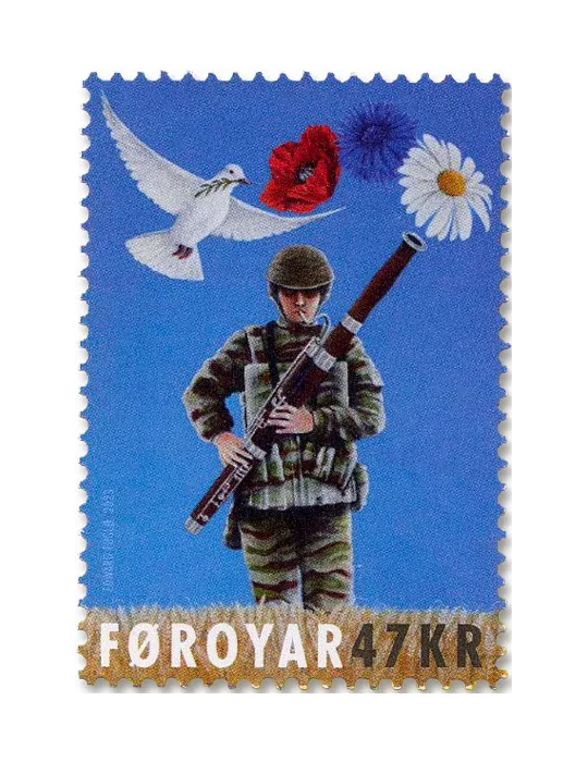 n° 1063 - Timbre ILE FEROE Poste