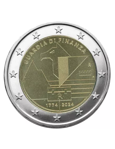 2 EURO COMMEMORATIVE 2024 : ITALIE (250 ans du Garde des Finances)