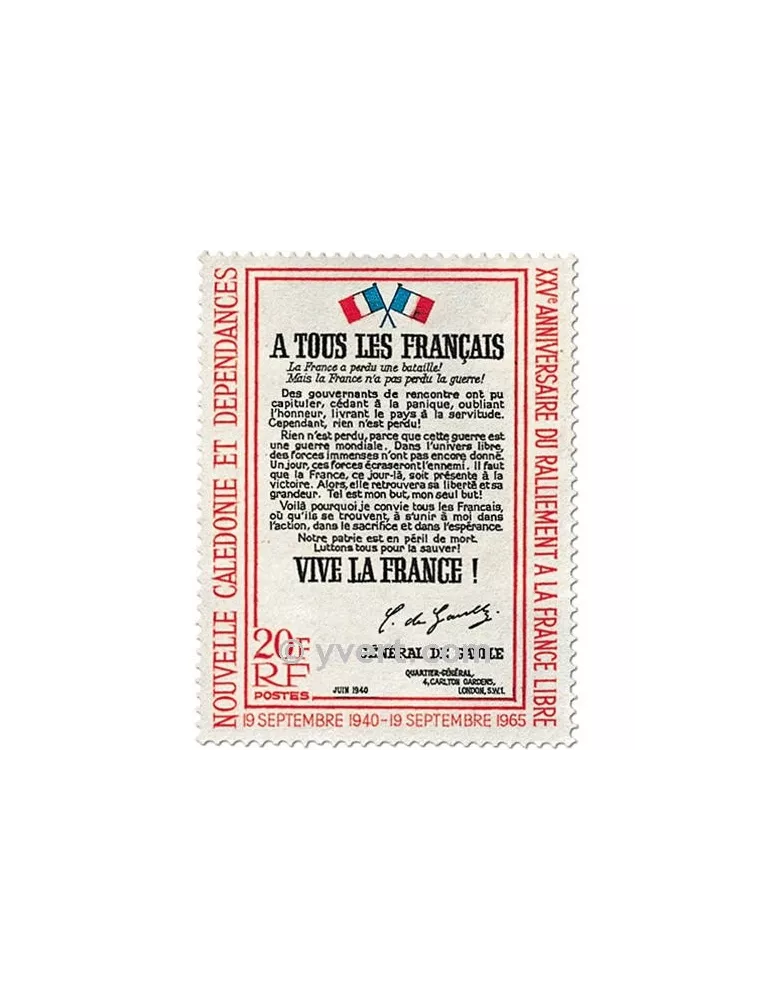 n° 326 - Timbre Nelle-Calédonie Poste