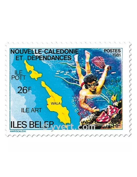 n° 445 - Timbre Nelle-Calédonie Poste