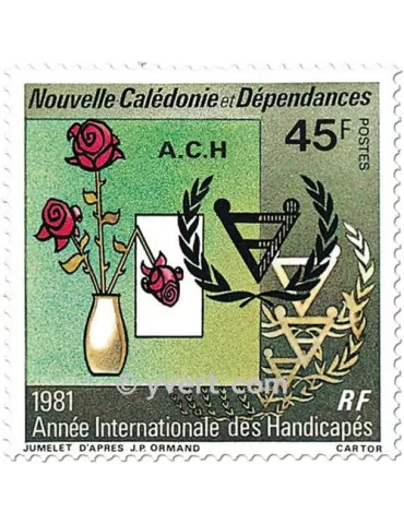 n° 451 - Timbre Nelle-Calédonie Poste 2