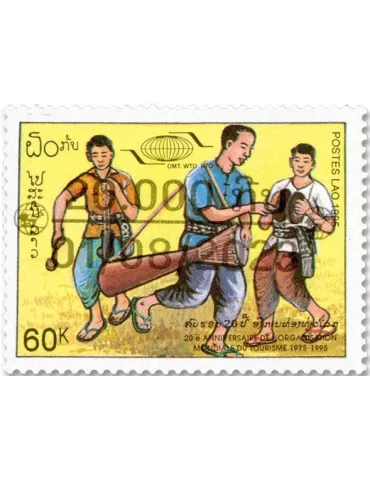 n° 1160A, n° 1160A, n° 1163A, n° 1182 et n° 1183A - Timbre LAOS Poste 2