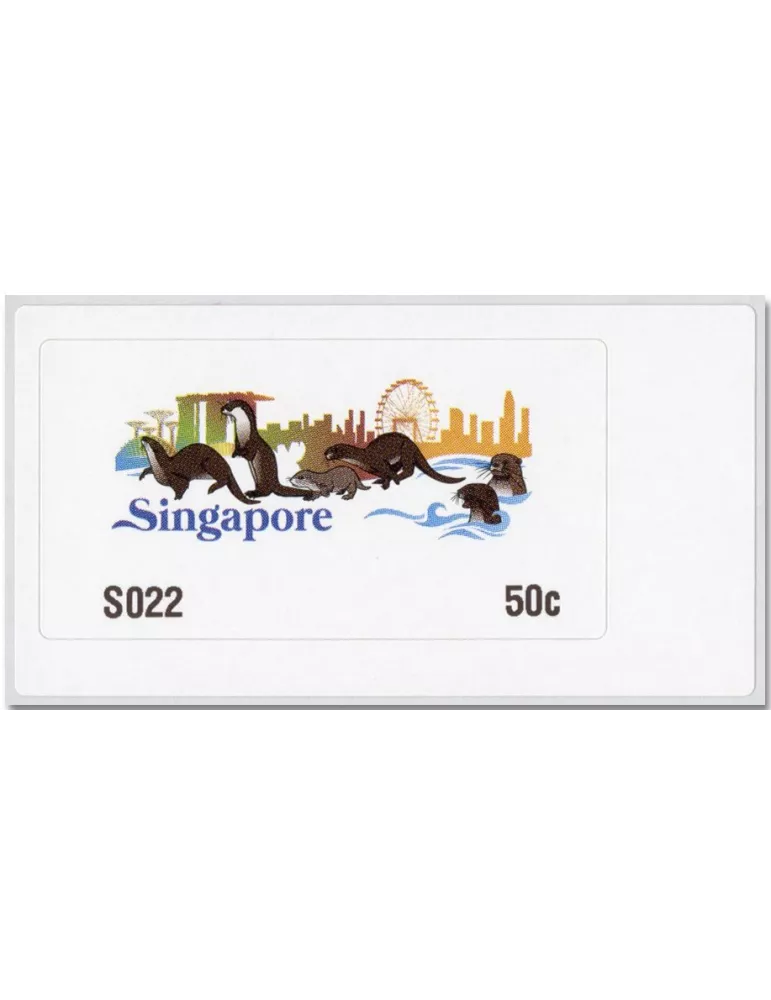 n° 25 - Timbre SINGAPOUR Timbres de distributeurs