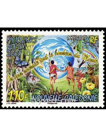 n° 1032 - Timbre Nelle-Calédonie Poste 2