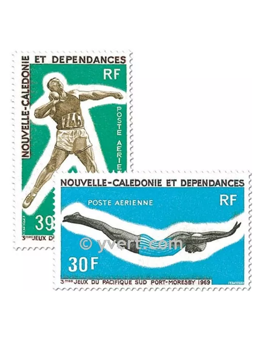 n° 106/107 - Timbre Nelle-Calédonie Poste aérienne