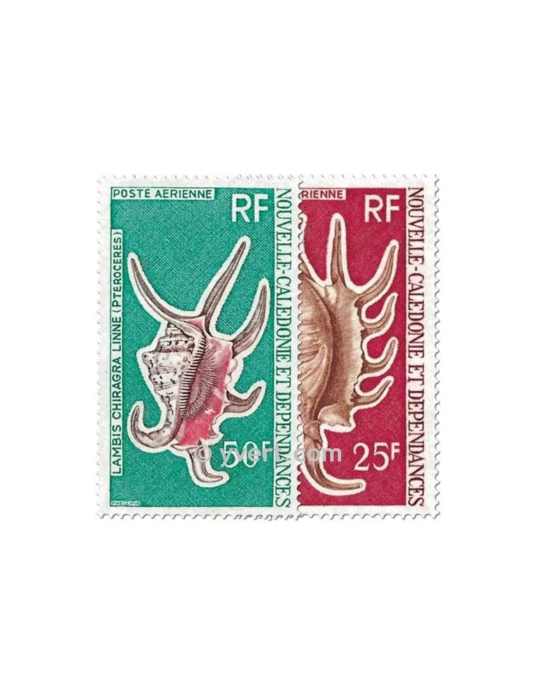 n° 129/130 - Timbre Nelle-Calédonie Poste aérienne