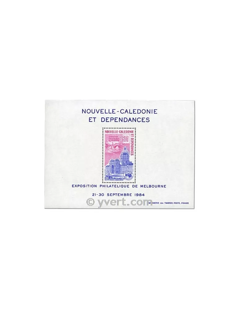 n° 6 - Timbre Nelle-Calédonie Bloc et feuillets