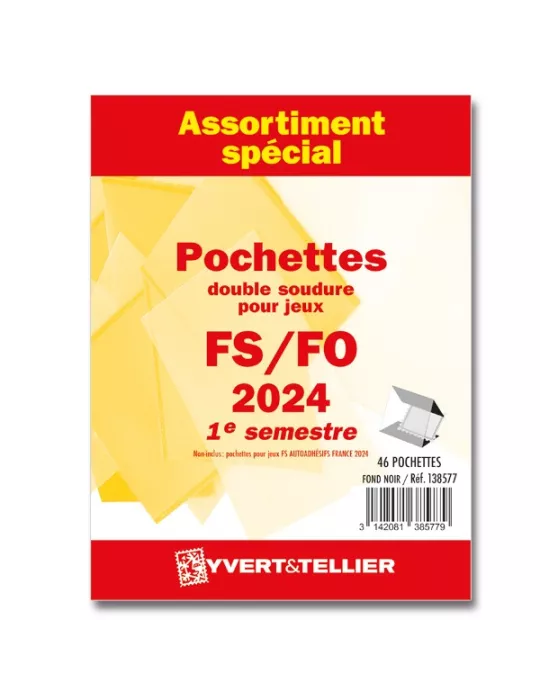 Assortiment de pochettes (double soudure) : 2024-1er semestre