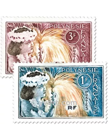 n° 27/28 - Timbre Polynésie Poste 2