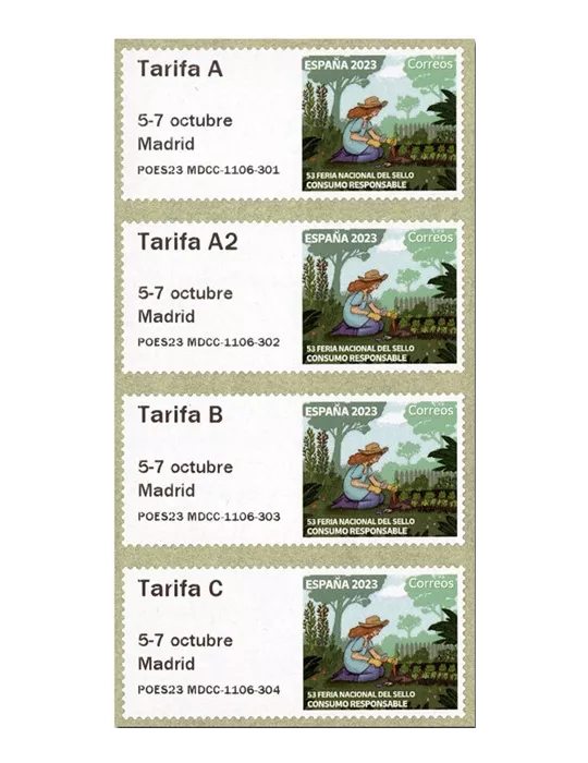 n° 202 - Timbre ESPAGNE Timbres de distributeurs