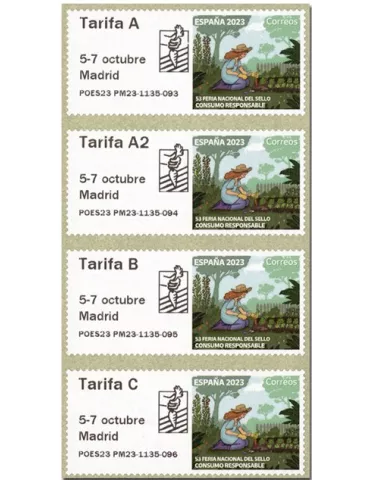 n° 202a - Timbre ESPAGNE Timbres de distributeurs