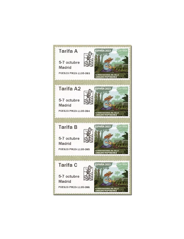 n° 202a - Timbre ESPAGNE Timbres de distributeurs