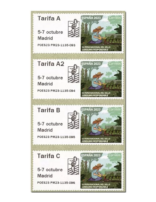 n° 202a - Timbre ESPAGNE Timbres de distributeurs