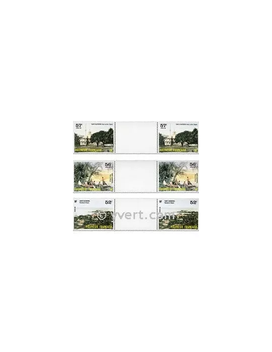 n° 256A/258A - Timbre Polynésie Poste