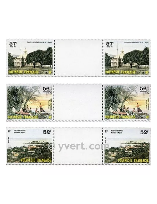 n° 256A/258A - Timbre Polynésie Poste