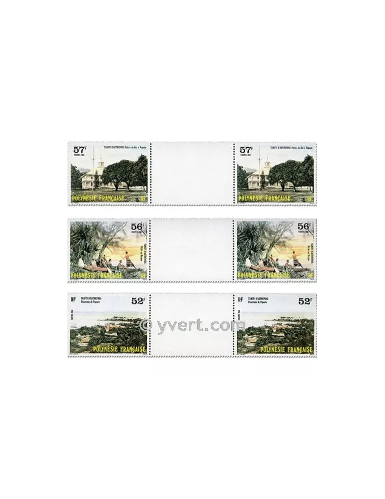 n° 256A/258A - Timbre Polynésie Poste