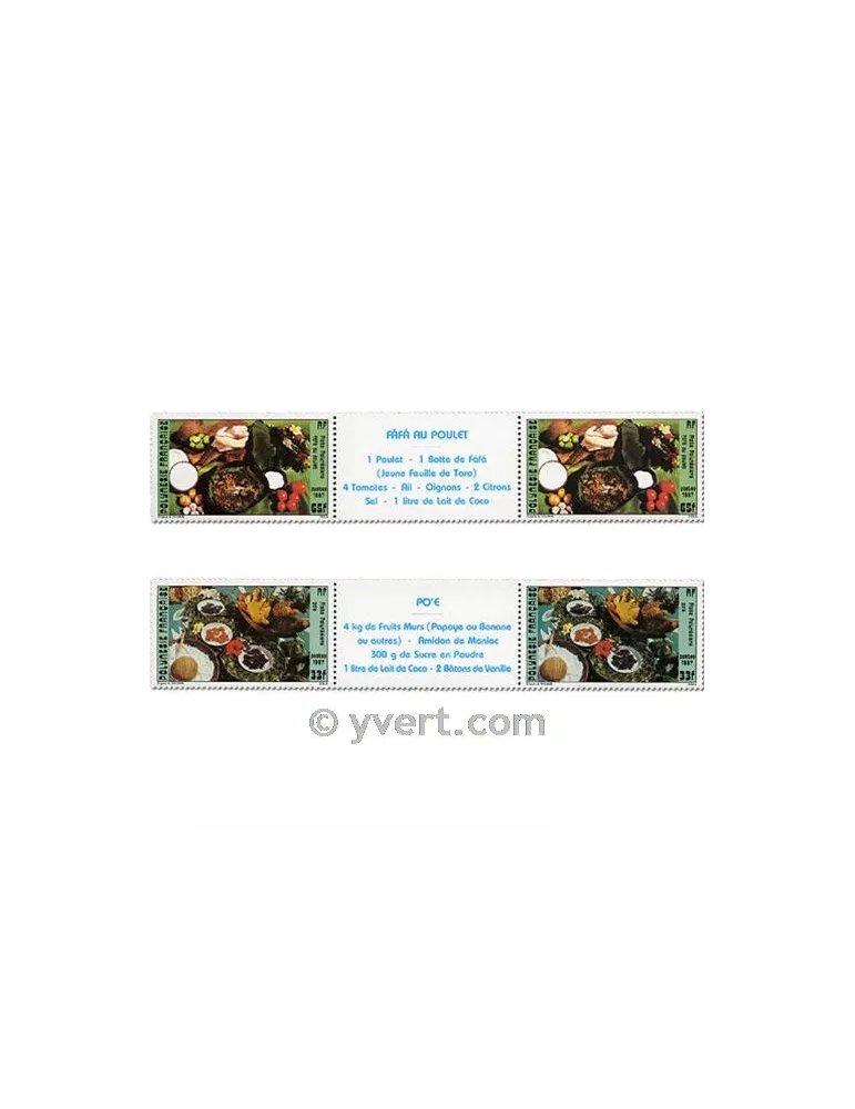 n° 278A/279A - Timbre Polynésie Poste