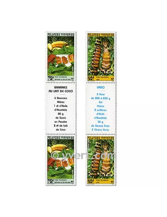 n° 295A/296A - Timbre Polynésie Poste