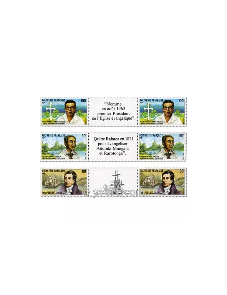 n° 318A/320A - Timbre Polynésie Poste