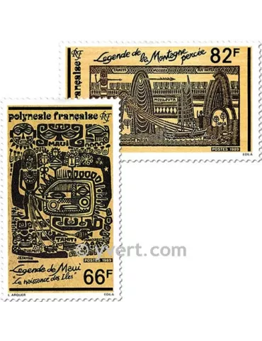 n° 347/349 - Timbre Polynésie Poste 2