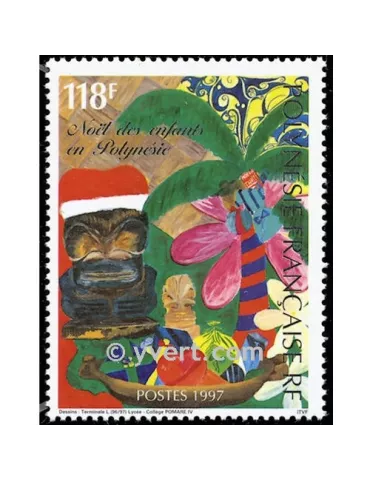 n° 554 - Timbre Polynésie Poste 2