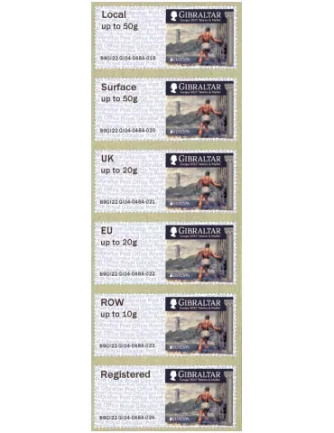 n° 117 - Timbre GIBRALTAR Timbres de distributeurs (EUROPA)