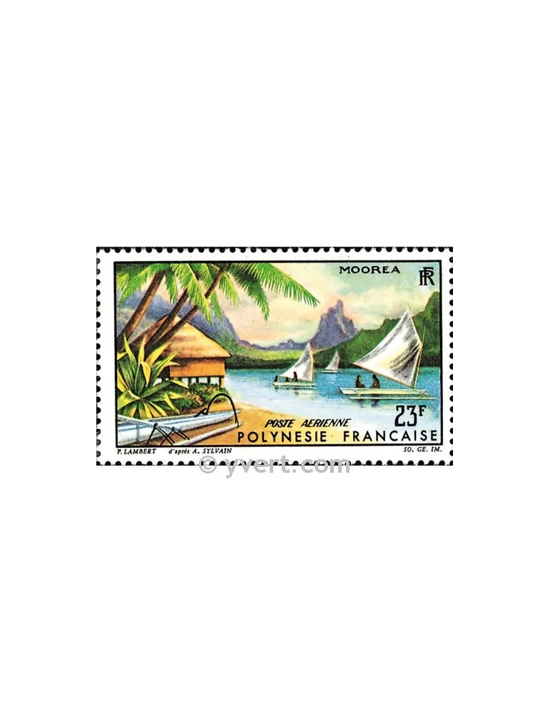 n° 9 - Timbre Polynésie Poste aérienne