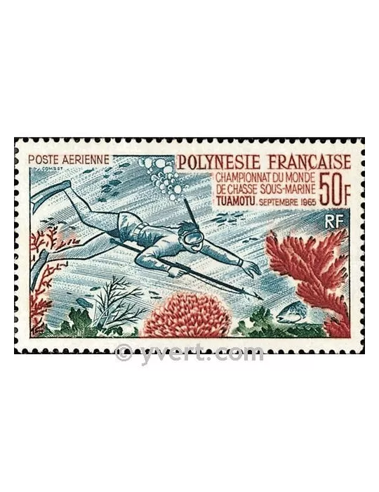 n° 14 - Timbre Polynésie Poste aérienne