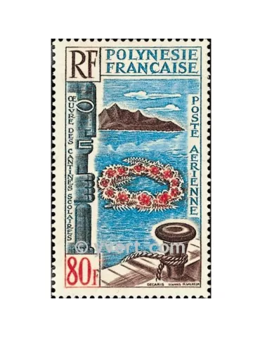 n° 15 - Timbre Polynésie Poste aérienne 2