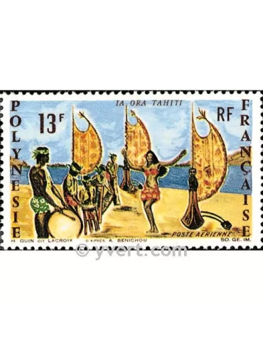 n° 21 - Timbre Polynésie Poste aérienne 2
