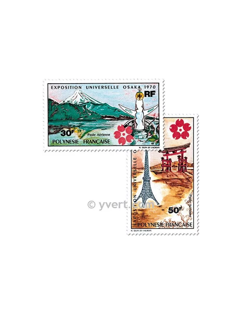 n° 32/33 - Timbre Polynésie Poste aérienne