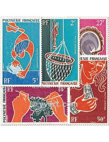 n° 34/38 - Timbre Polynésie Poste aérienne 2