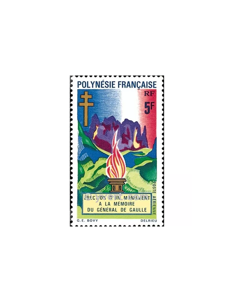 n° 46 - Timbre Polynésie Poste aérienne