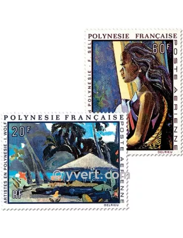 n° 55/59 - Timbre Polynésie Poste aérienne 2