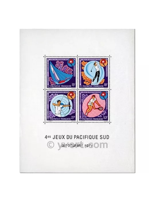 n° 2 - Timbre Polynésie Bloc et feuillets