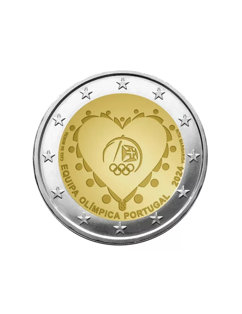 2 EURO COMMEMORATIVE 2024 : PORTUGAL (Jeux Olympiques de Paris)