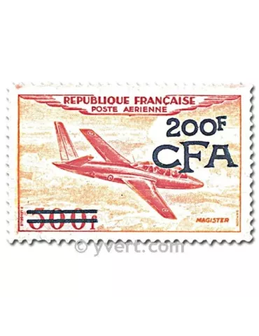 n° 52/55 - Timbre Réunion Poste aérienne