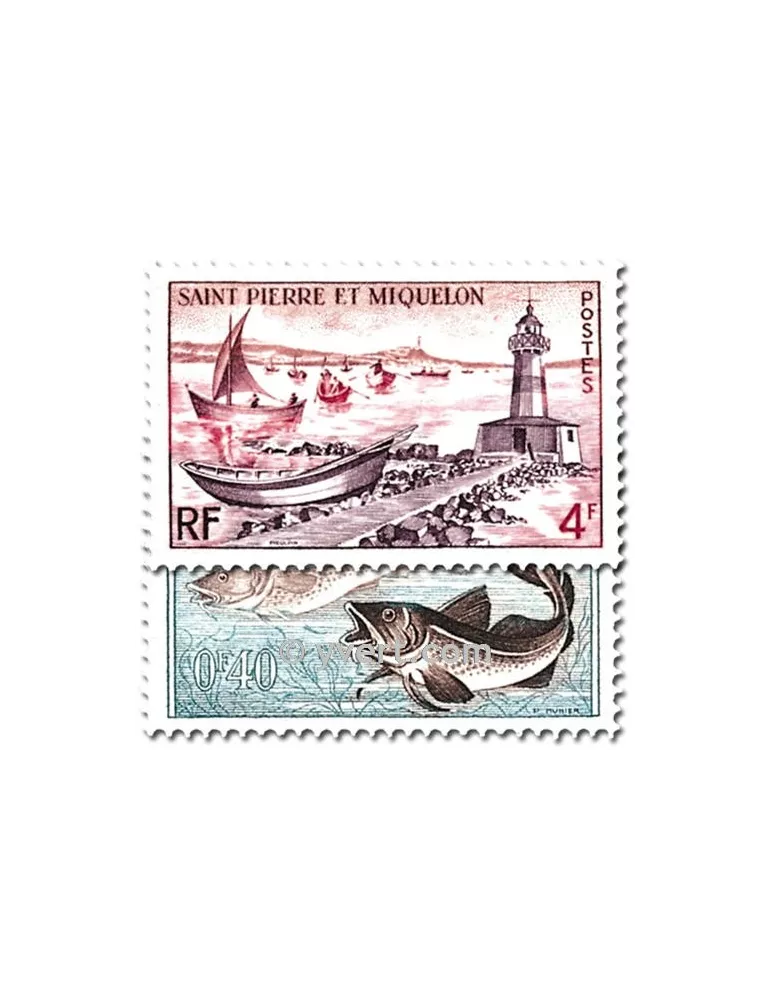n° 353/357 - Timbre Saint-Pierre et Miquelon Poste