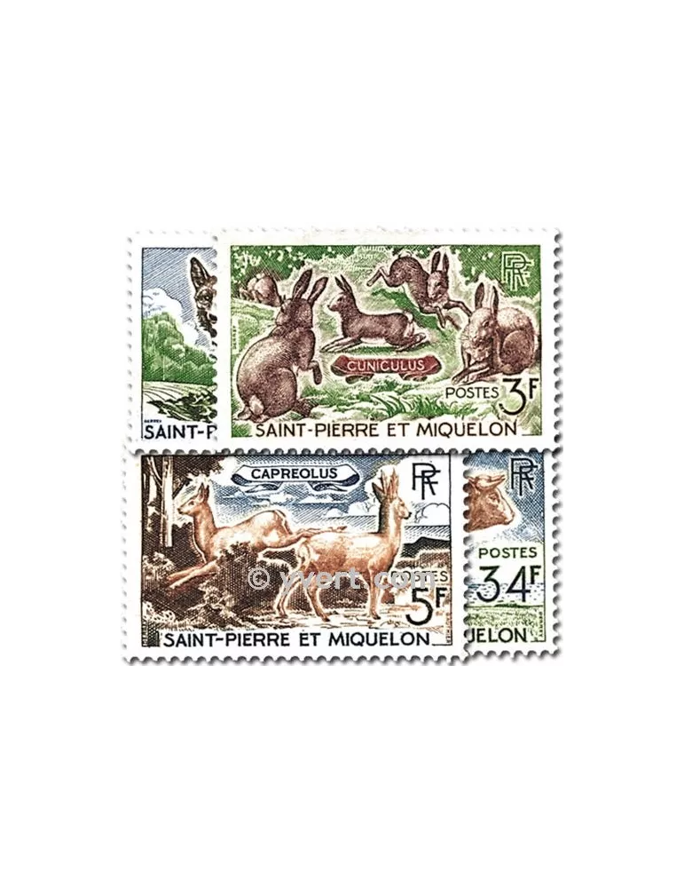 n° 372/375 - Timbre Saint-Pierre et Miquelon Poste