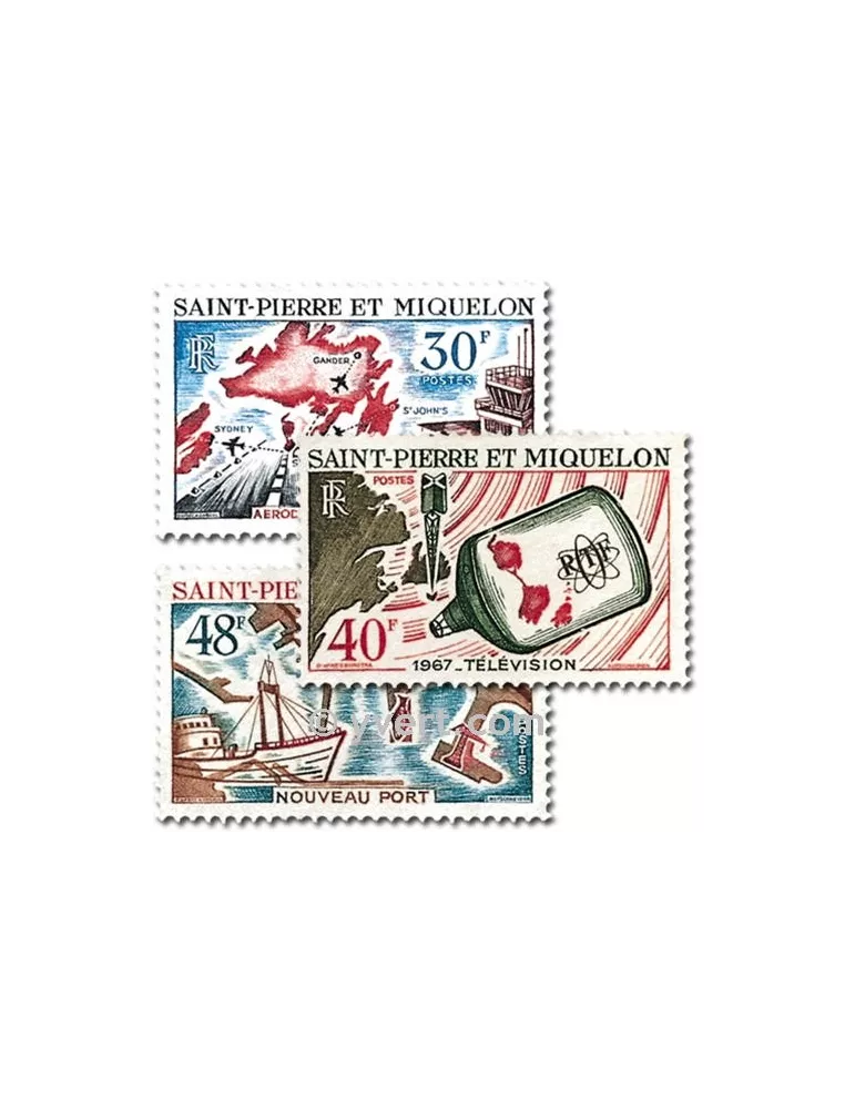 n° 376/378 - Timbre Saint-Pierre et Miquelon Poste