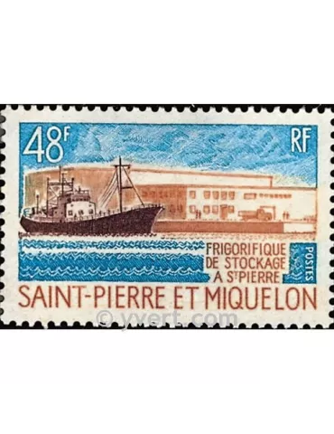 n° 406 - Timbre Saint-Pierre et Miquelon Poste 2