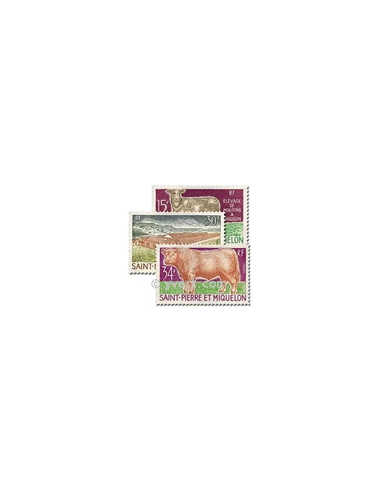 n° 407/409 - Timbre Saint-Pierre et Miquelon Poste