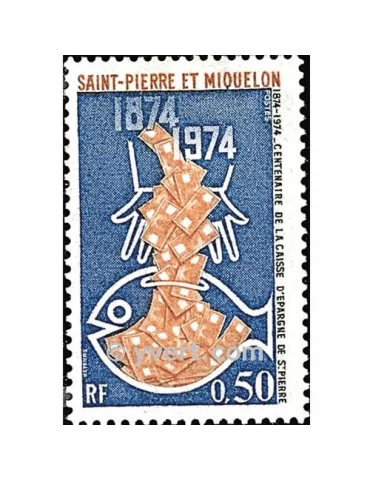 n° 437 - Timbre Saint-Pierre et Miquelon Poste 2